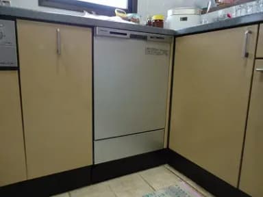 劣化してきた食洗器を新品に交換