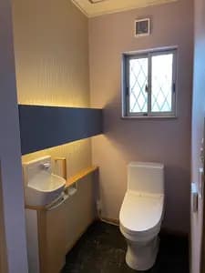 清潔感を意識したトイレインテリア