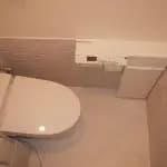 コンパクトなタンクレスタイプのトイレで狭い空間を広く