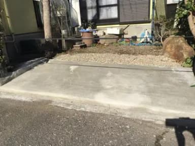 お庭を駐車場にリフォームしました