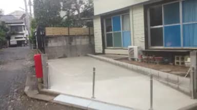 お庭を駐車スペースに改修!