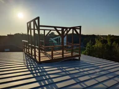 海と富士山の見えるスカイデッキ