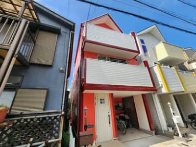 外壁塗装/オレンジカラー