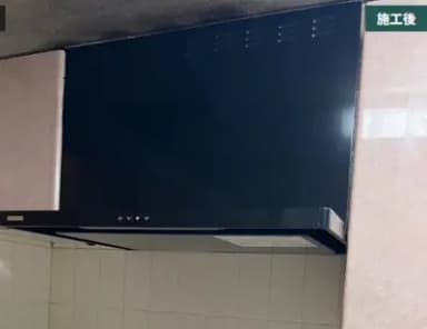 内装修繕工事。レンジフード交換を一部ご紹介