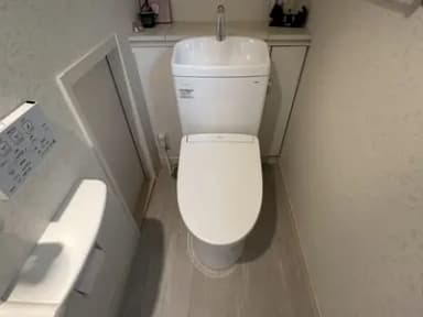 雰囲気も明るく、トイレのリフォーム