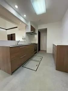 I型対面キッチンで広々空間に