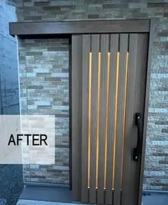補助金を使って玄関ドアを片開き戸から引き戸になった玄関ドア