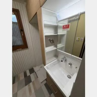 東灘区の戸建て洗面室刷新と浴室暖房機設置