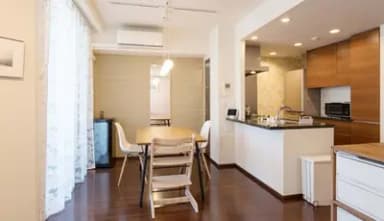 リビングをゆるやかにゾーニング