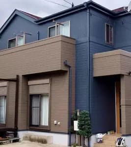 外壁ウッドデッキの塗装工事