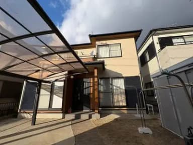 外壁5度塗り・無機塗料+トップコート施工