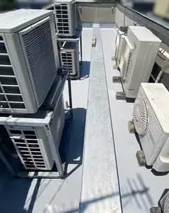 ビル屋上の漏水を防ぐウレタン密着防水改修