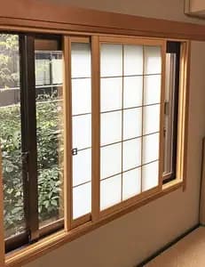 和室になじむ和紙調内窓で冬の寒さを解消