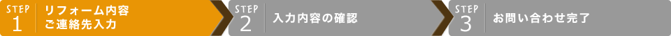 お見積もりの流れ、入力画面
