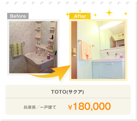 TOTO(サクア)／兵庫県／一戸建て／￥180,000